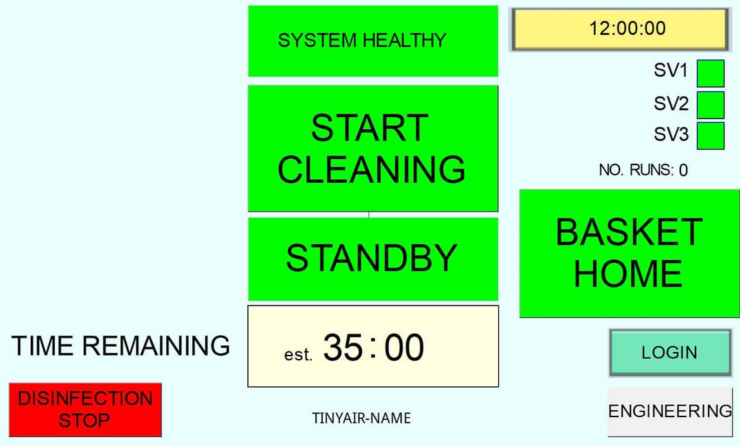 Auto disinfection cycle