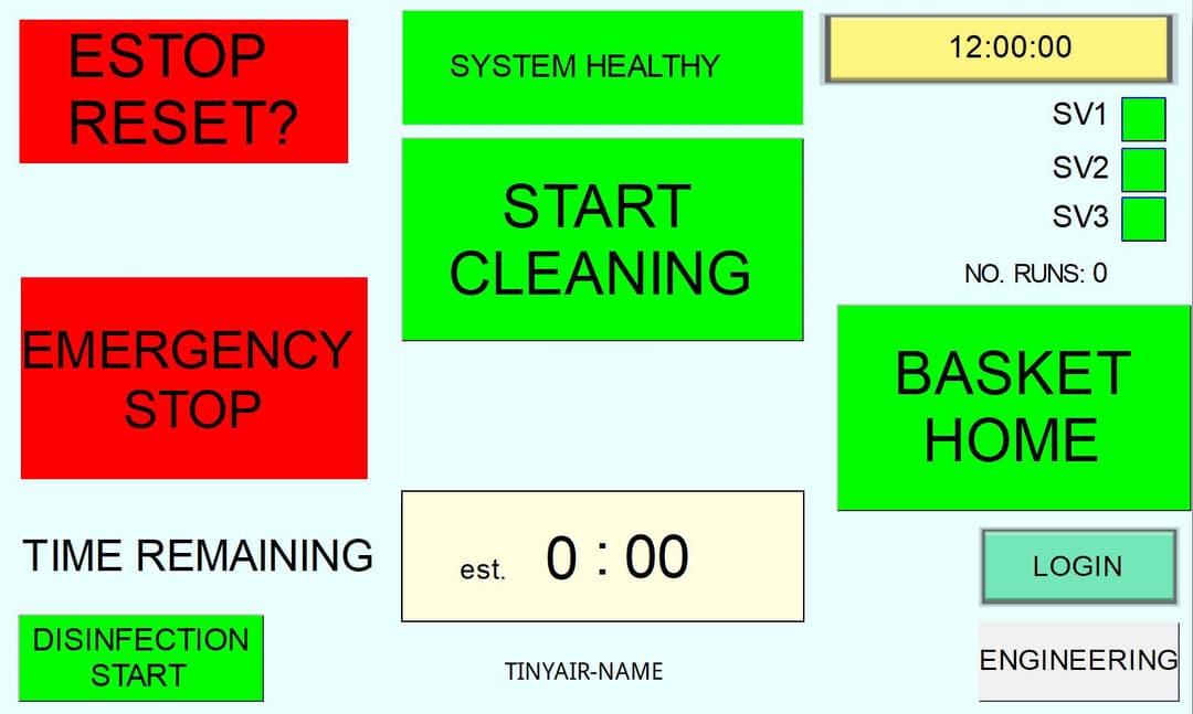 Safety features: emergency stop